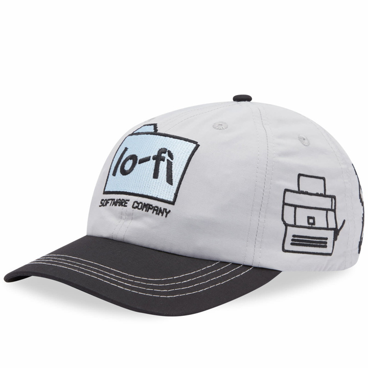 Photo: Lo-Fi Men's Folder Logo 6 Panel Cap in Grey/Black