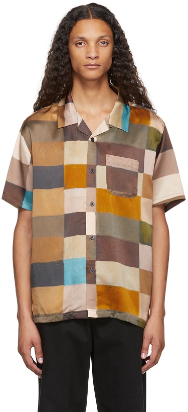 Photo: Stüssy Multicolor Painted Check Silk Shirt