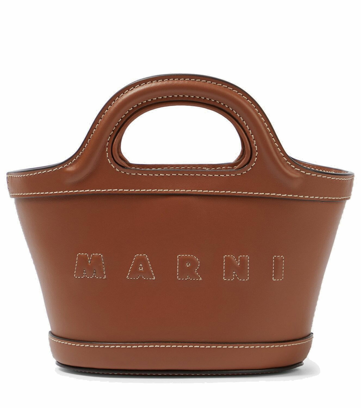 Marni Tropicalia Micro leather tote bag Marni