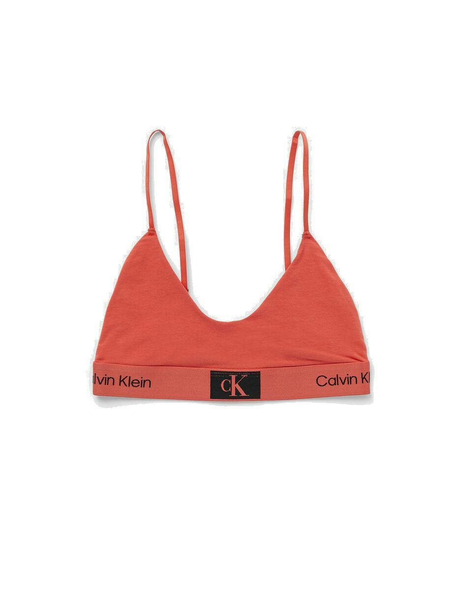 Photo: Calvin Klein Underwear Wmns Unlined Bralette Red - Womens - (Sports ) Bras