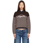 Moncler Brown Striped Wool Sweater