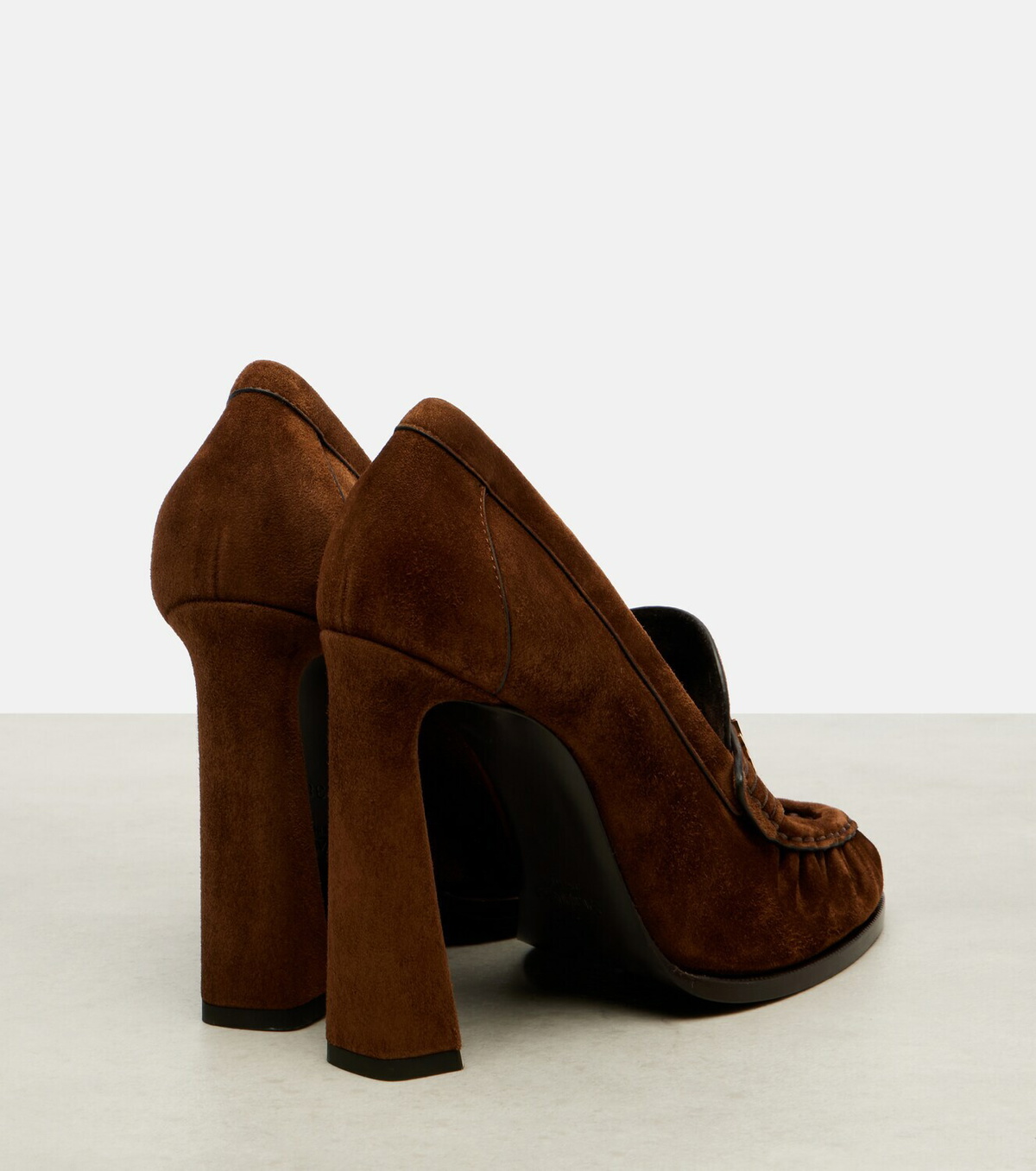 Saint Laurent Le Loafer 110 suede loafer pumps