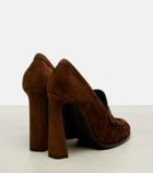 Saint Laurent Le Loafer 110 suede loafer pumps