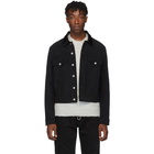 Helmut Lang Black Moleskin Masc Trucker Jacket