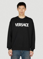 Versace Mesh Logo Sweatshirt male Black