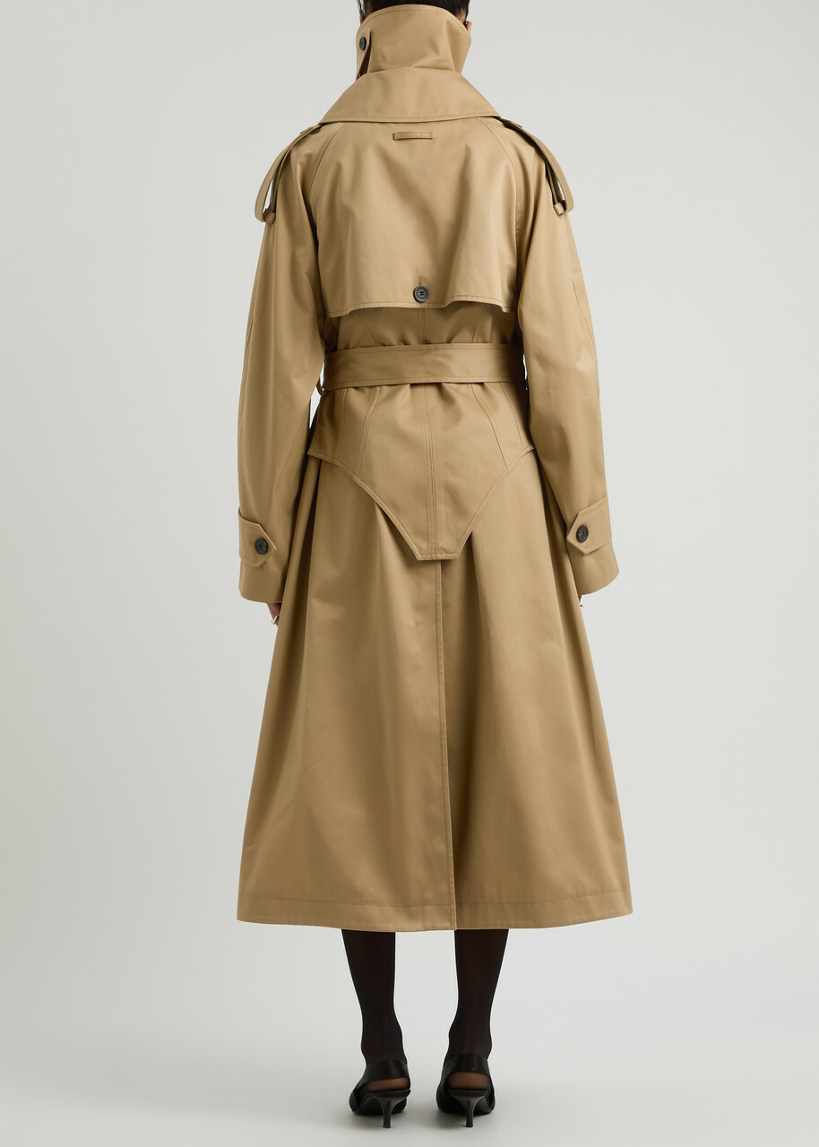 Jean Paul Gaultier Deconstructed Cotton-twill Trench Coat