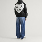 Comme des Garçons Play Heart Hoodie in Black