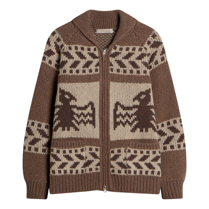 Photo: FrizmWORKS Men's Thunderbird Heavy Cowichan Jacket in Mocha