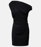 Staud Phare ruched cotton poplin minidress