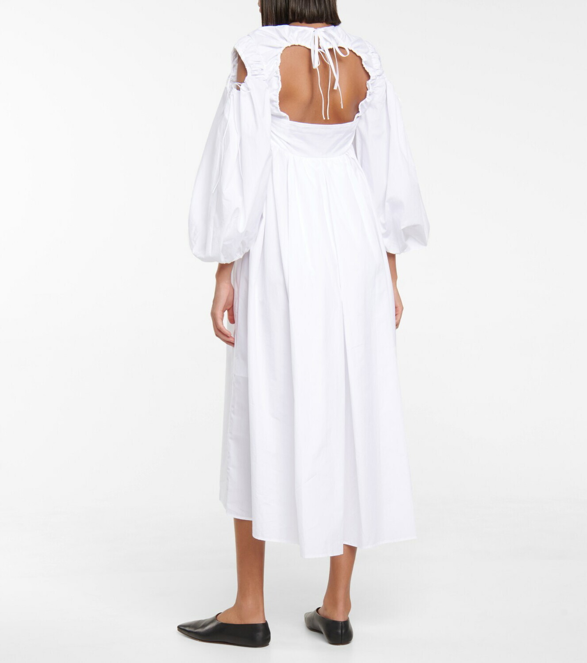 Cecilie Bahnsen - Jojo cotton poplin midi dress Cecilie Bahnsen