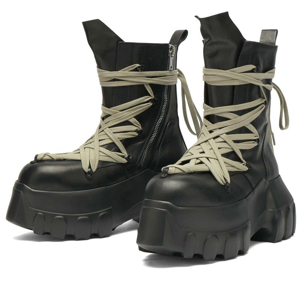 Rick Owens Men's Mega Tractor in Black/Pearl/Black
