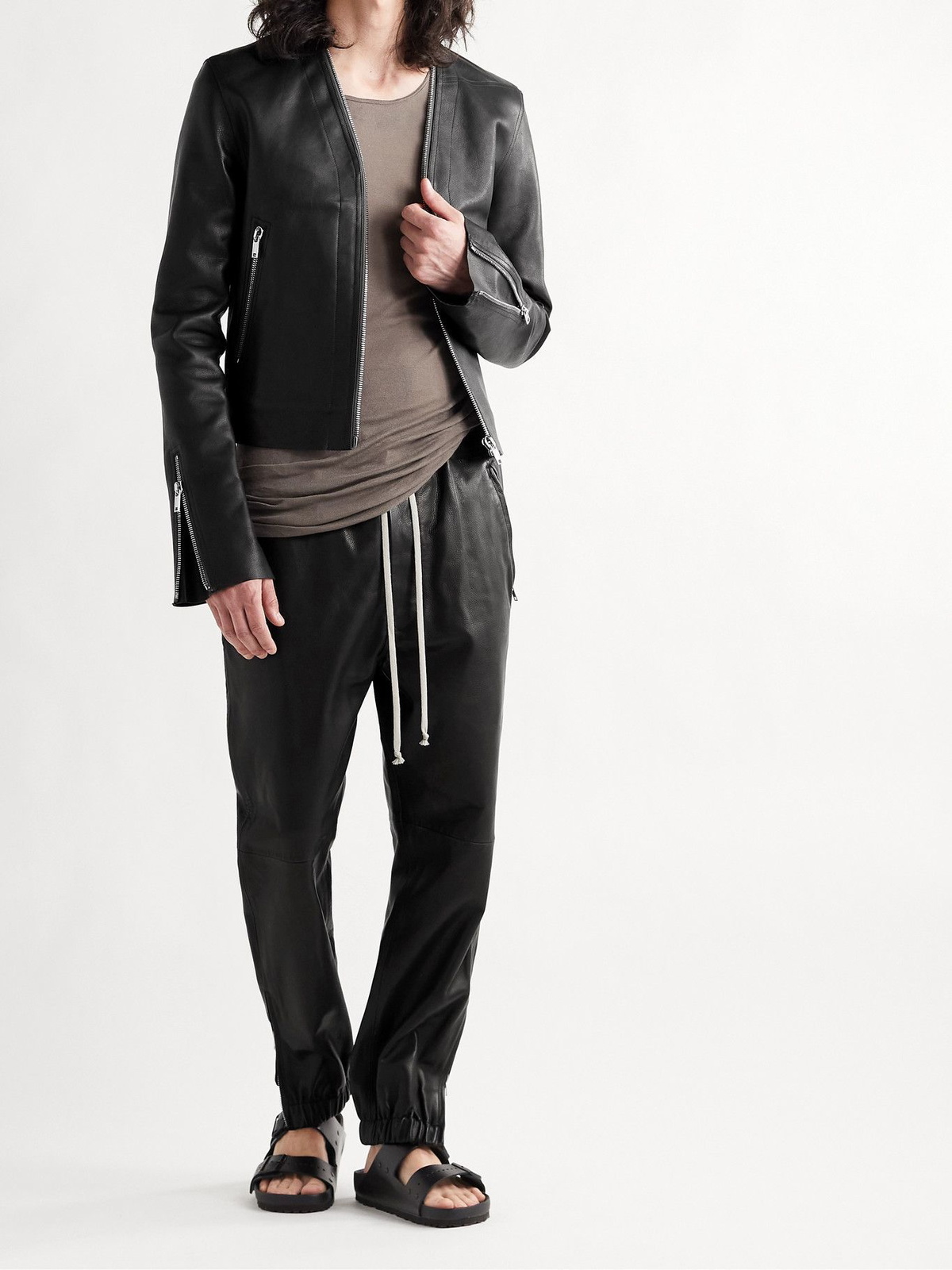 Rick Owens klaus leather jacket FW21-