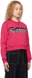 GANNI Pink Isoli Rock Sweatshirt