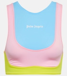 Palm Angels - Logo printed sports bra