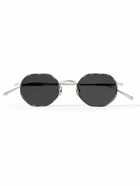 Matsuda - Octagon-Frame Titanium and Tortoiseshell Acetate Sunglasses