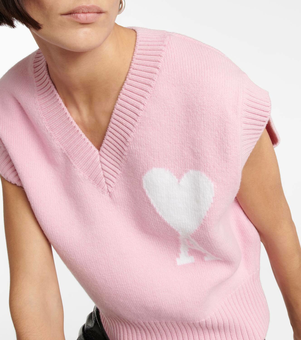 Ami Paris Ami de Cœur wool vest
