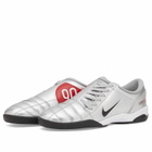 Nike T90 SP Sneaker in Silver/Black/Red