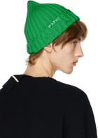 Marni Green Distressed Beanie