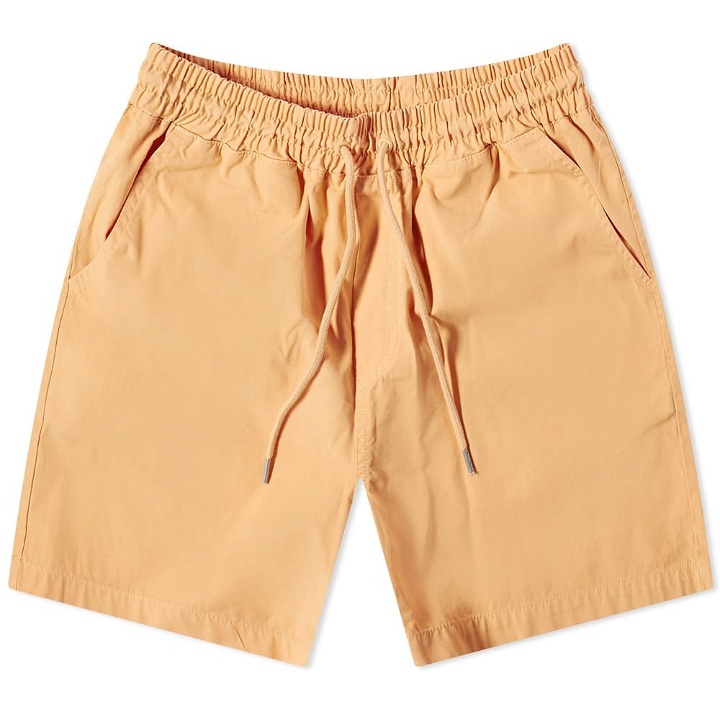 Photo: Colorful Standard Men's Organic Twill Short in SndstnOrng
