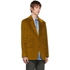 Acne Studios Yellow Corduroy Suit Blazer