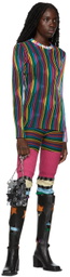 Andrej Gronau SSENSE Exclusive Multicolor Stripe Bike Shorts