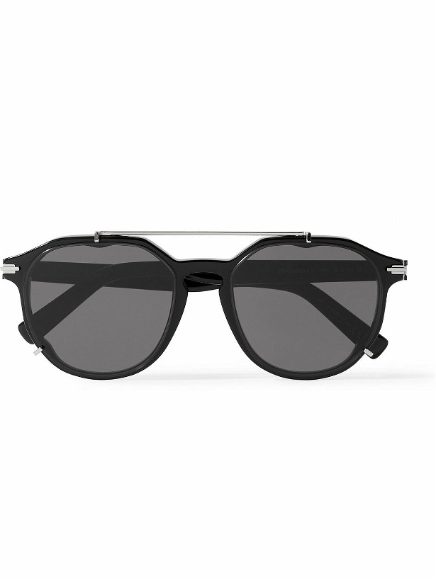 Photo: Dior Eyewear - DiorBlackSuit RI Round-Frame Acetate and Silver-Tone Sunglasses