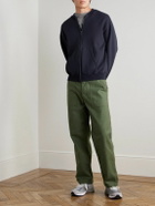 OrSlow - Cotton-Jersey Zip-Up Sweatshirt - Blue