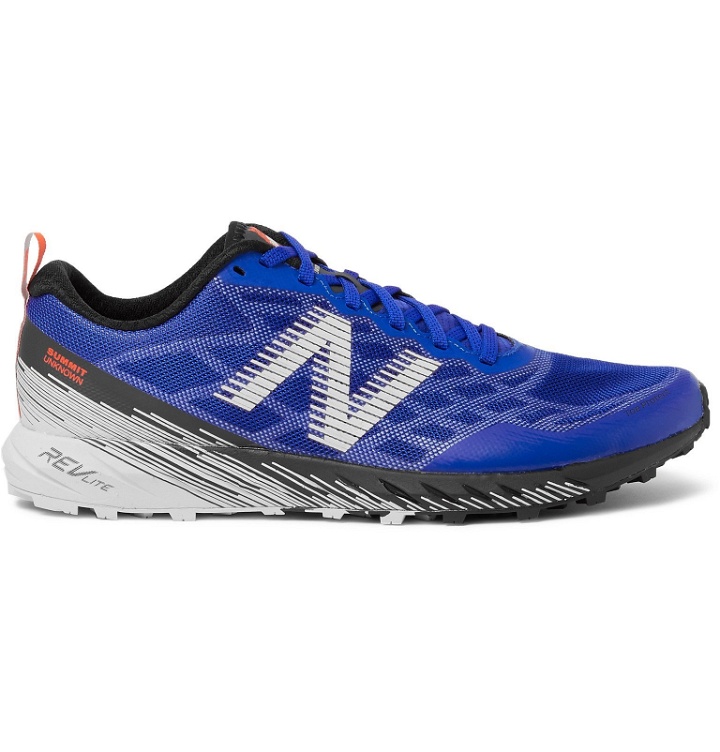 Photo: New Balance - Summit Unknown Mesh Trail Running Sneakers - Blue