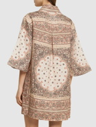 ZIMMERMANN - Tunic Printed Linen Mini Dress