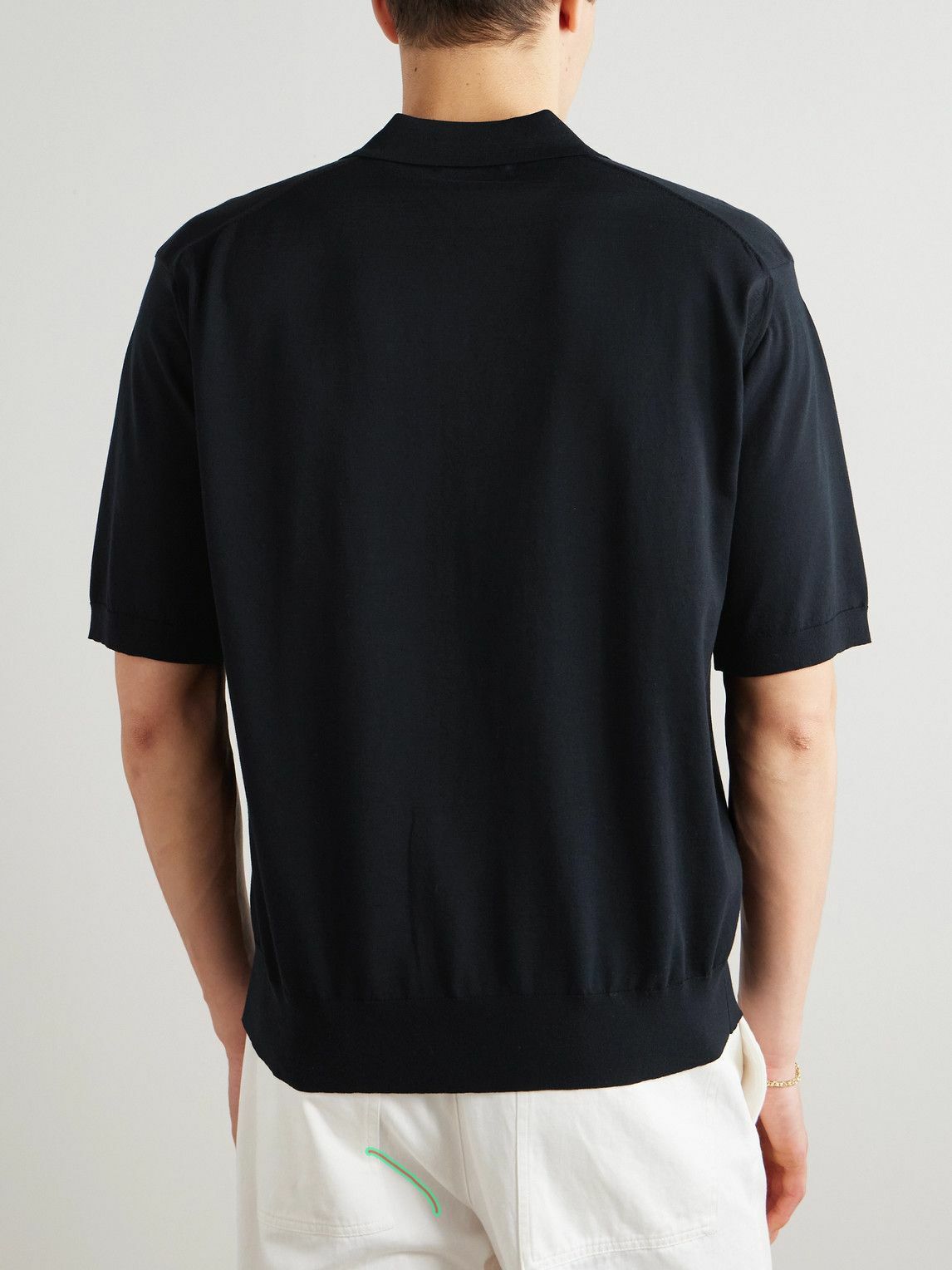 Auralee - Sea Island Cotton Polo Shirt - Blue