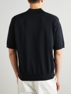Auralee - Sea Island Cotton Polo Shirt - Blue