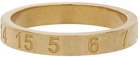 Maison Margiela Gold Slim Numbers Ring