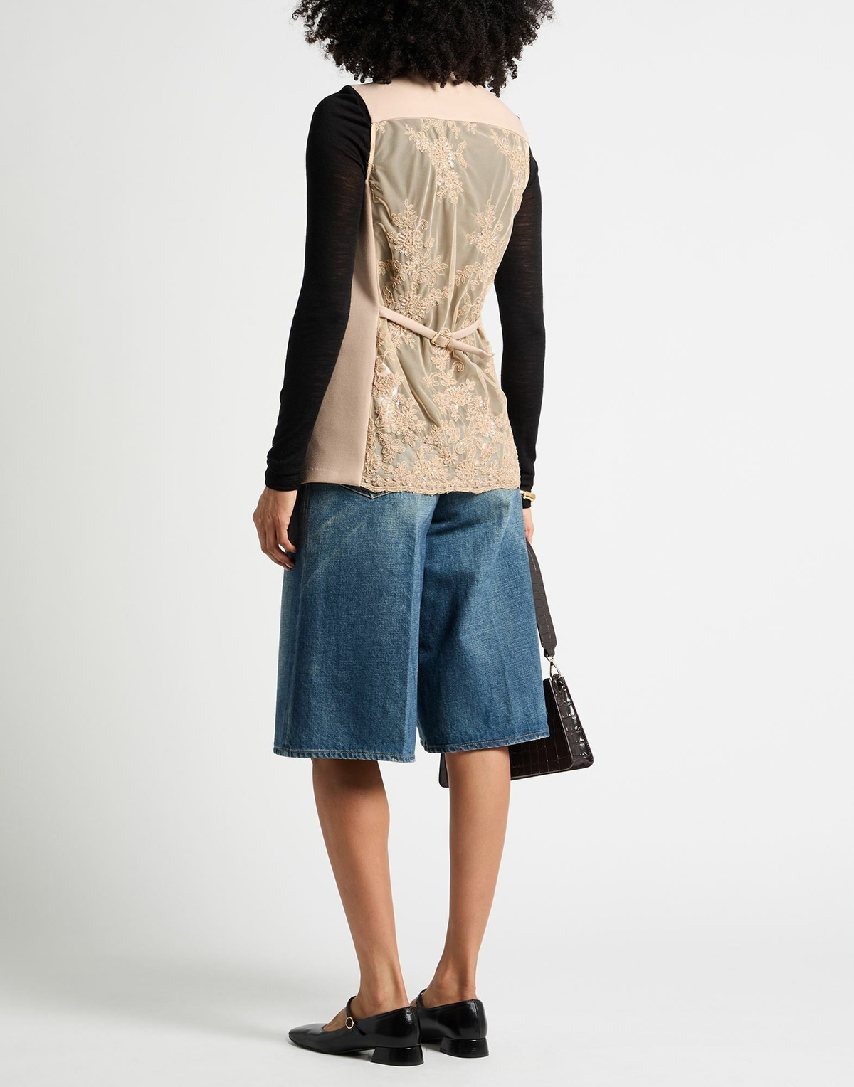 Semicouture Womens Tailored Vest Sand