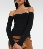 Wardrobe.NYC Ribbed-knit cotton-blend sleeves