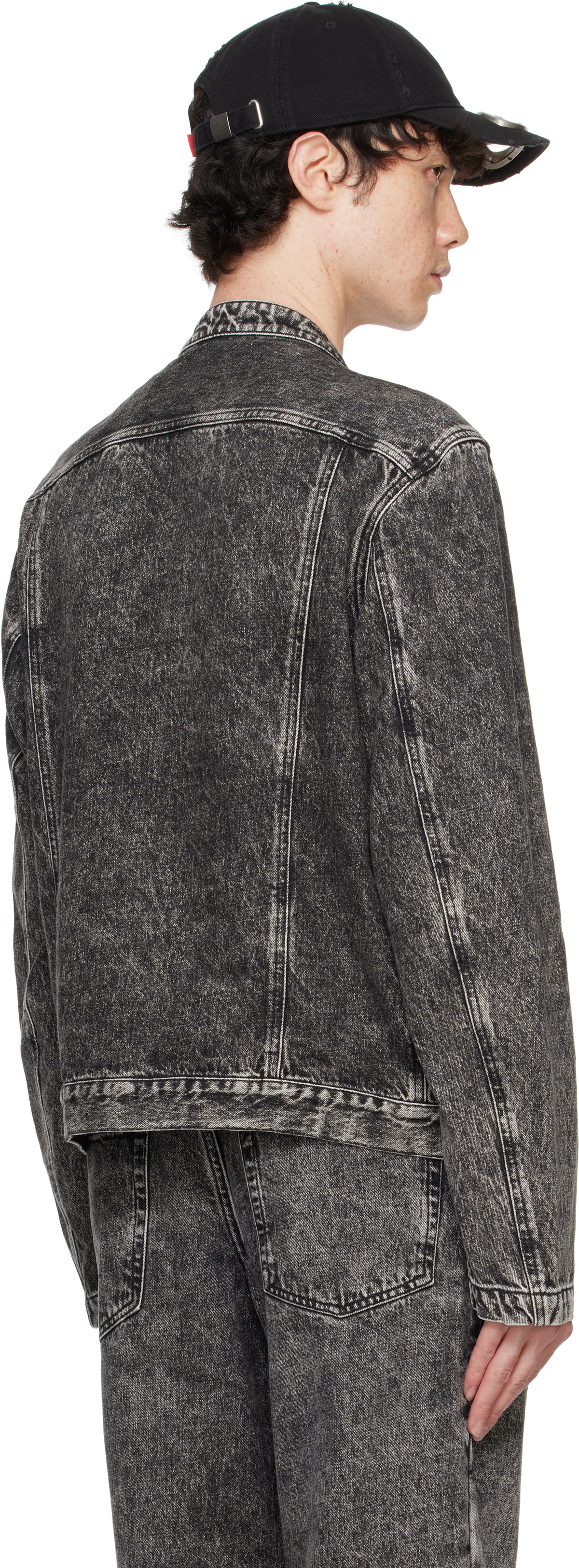 Diesel Girls Denim Jacket in Black