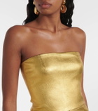 Stouls Amina metallic leather minidress