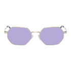 Versace Gold and Purple Pop Chic Sunglasses