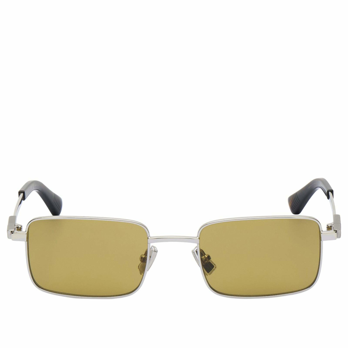 Bottega Veneta Eyewear Bottega Veneta BV1469S Sunglasses in Silver/Yellow 