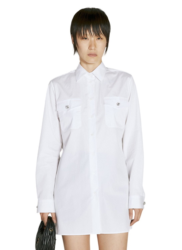 Photo: Prada Classic Shirt With Embellished Buttons