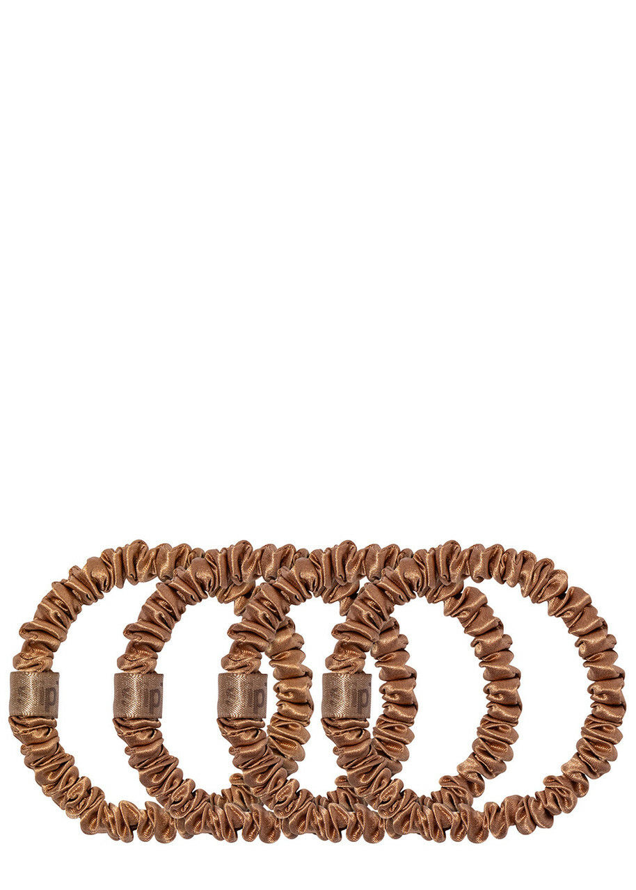 Slip Pure Silk Skinny Scrunchies - Copper