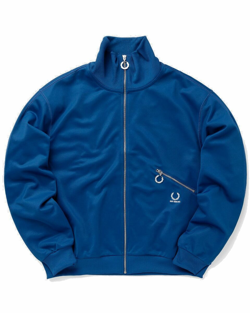 Photo: Fred Perry Rs Printed Track Jacket Blue - Mens - Track Jackets