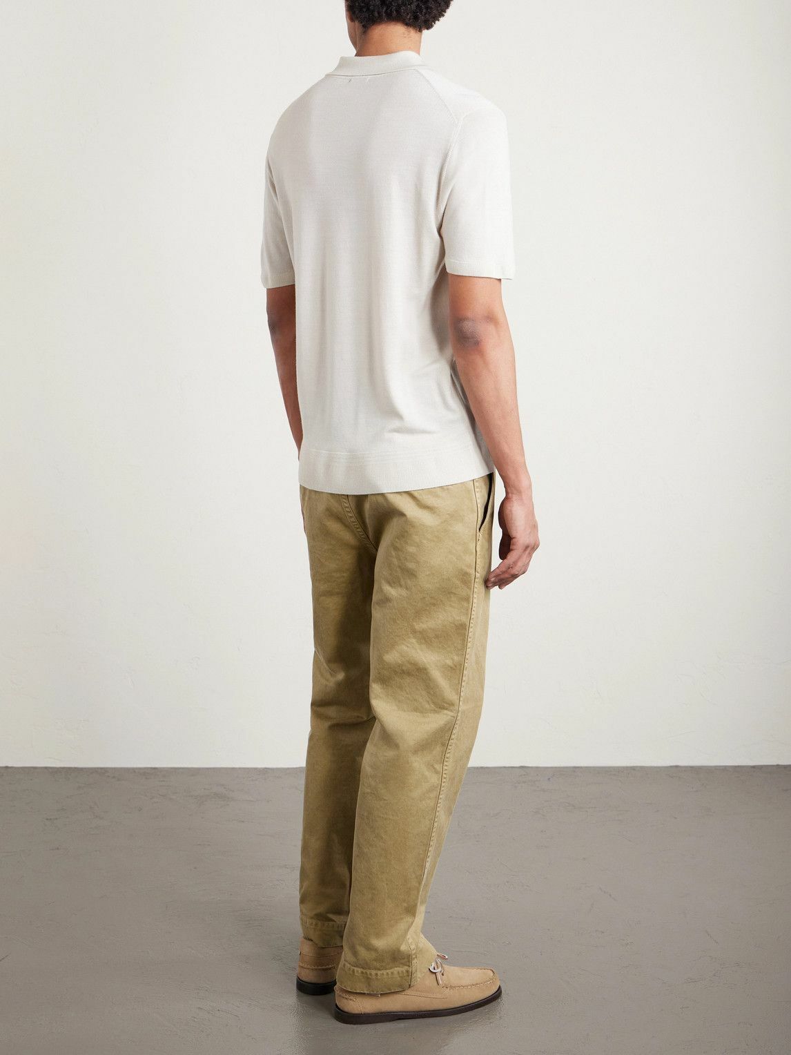 Barena - Marco Merino Wool Polo Shirt - Neutrals