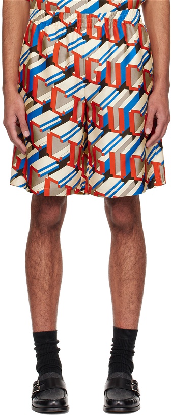 Photo: Gucci Multicolor Pixel Shorts