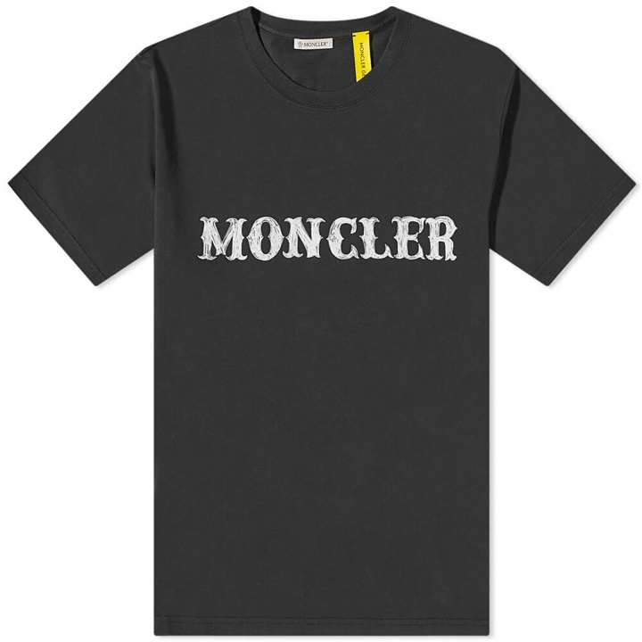 Photo: Moncler Men's Genius x Fragment Logo T-Shirt in Black