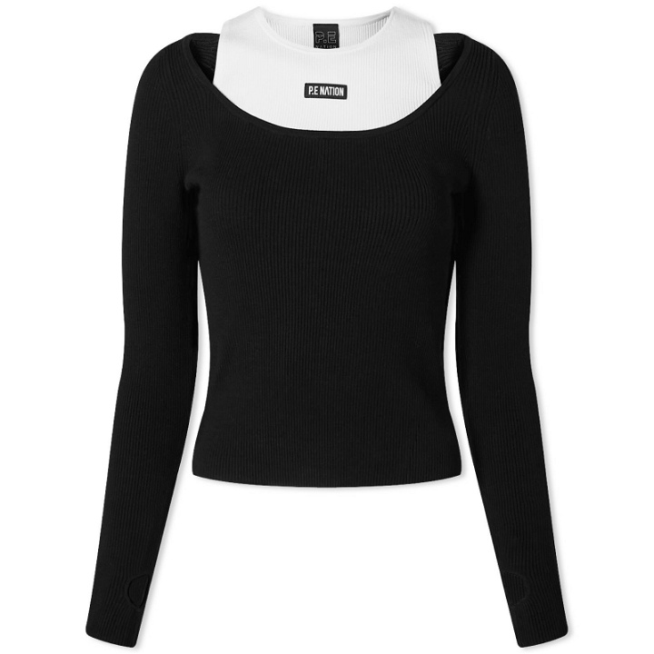 Photo: P.E Nation Women's Parallel Long Sleeve Knit in Black