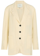 Studio Nicholson Washed Day Woven Blazer Off White
