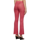 Calle Del Mar Red Ribbed Lounge Pants