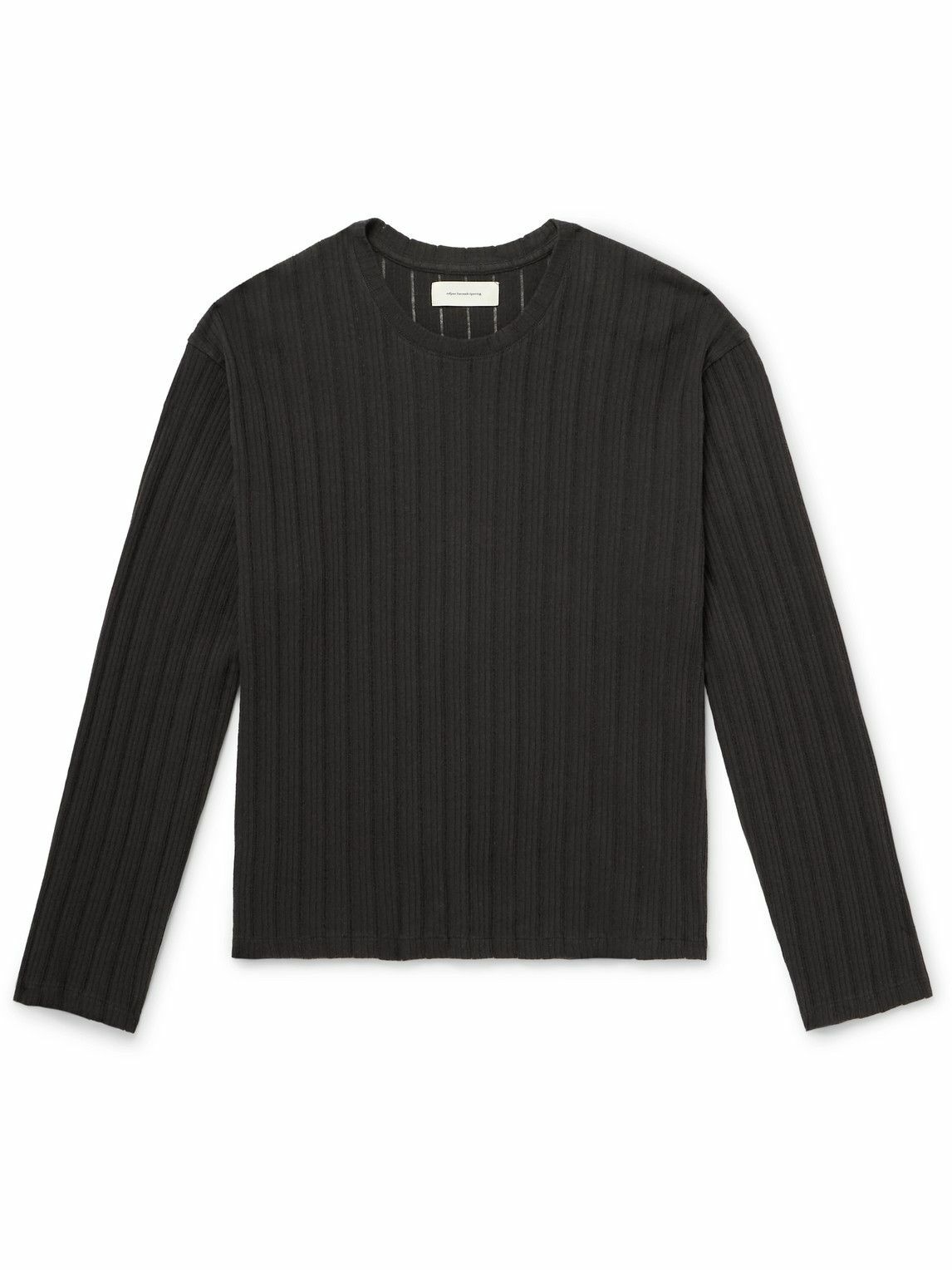 mfpen Brown LS Round Neck Sweater mfpen