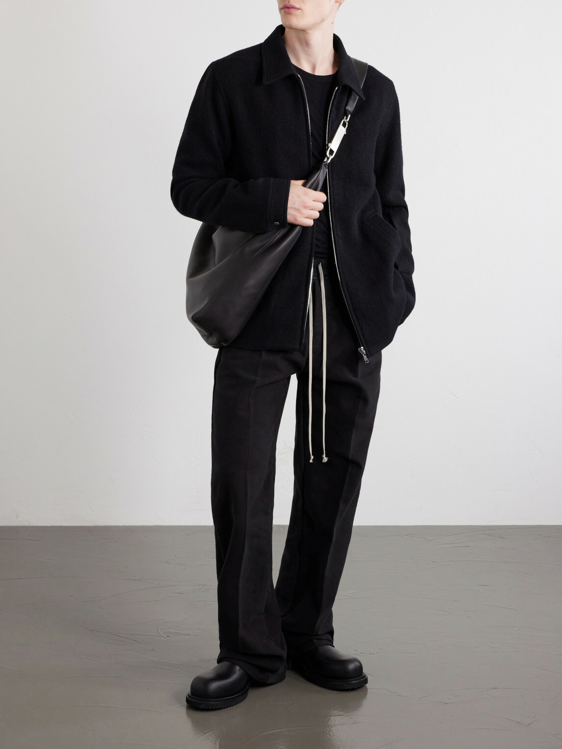 Rick Owens - Gemini Leather Messenger Bag