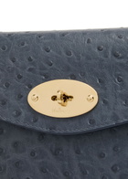 Mulberry Darley Ostrich Leather Pouch - Blue - One Size